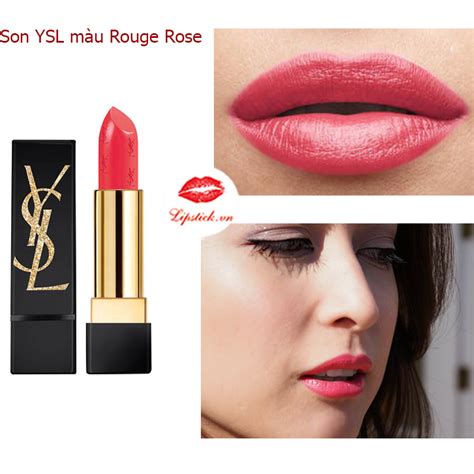 Son YSL Màu Rouge Rose 52 – Hồng Cam Nữ Tính